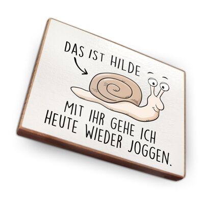 Beechwood fridge magnet - This is Hilde