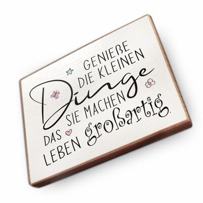 Beechwood fridge magnet - Enjoy the little things