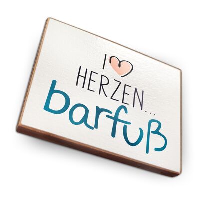 Beechwood fridge magnet - Barefoot at heart