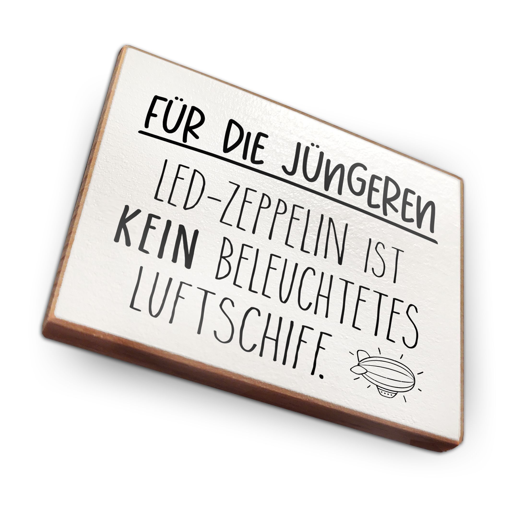 Calamita da frigo in legno di faggio - Led Zeppelin