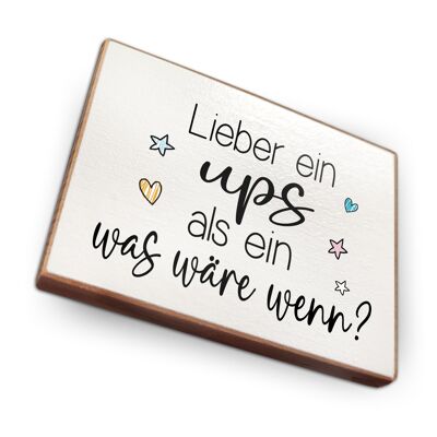 Beechwood fridge magnet - Better an ups