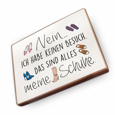 Beechwood fridge magnet - No, I have no visitors
