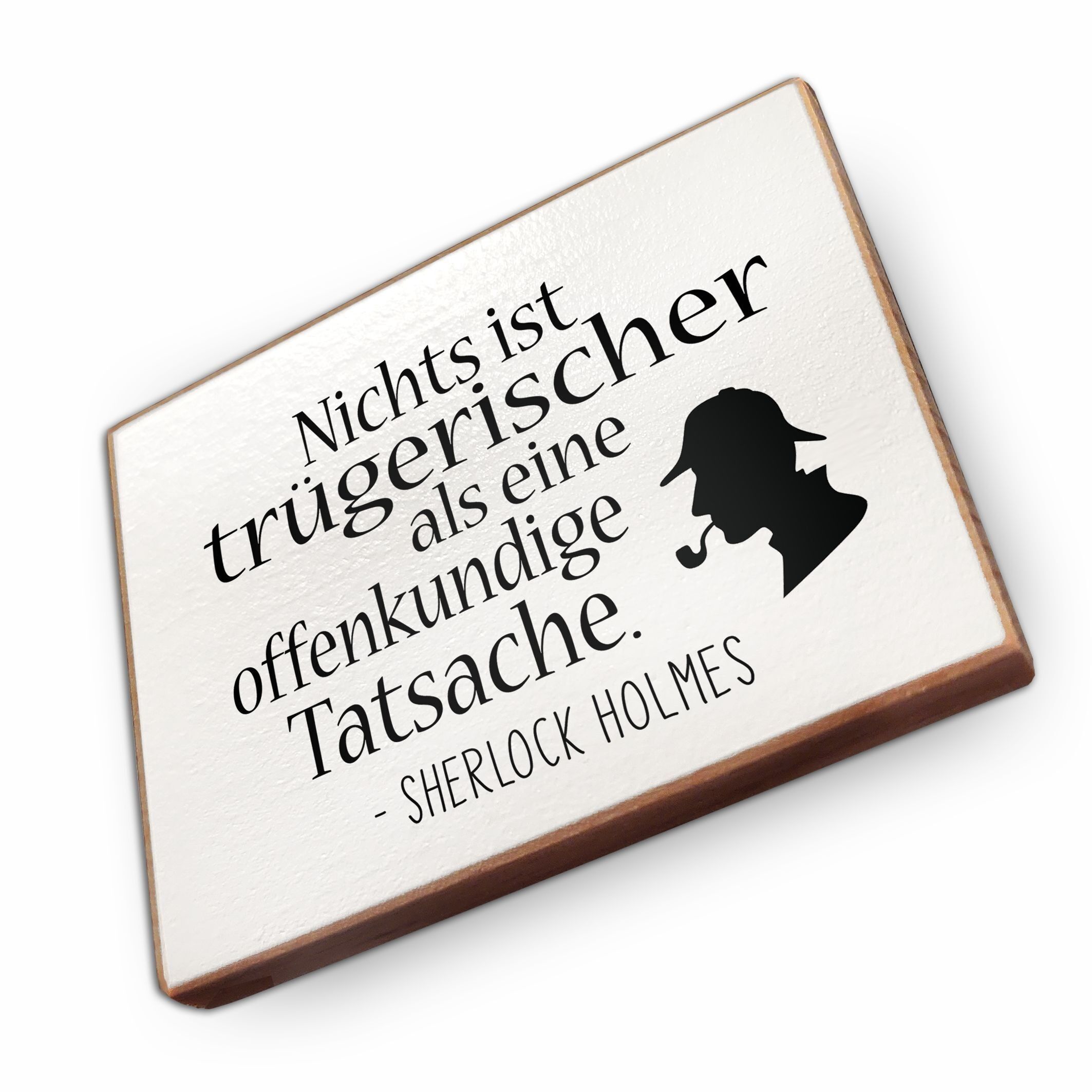 Calamita da frigo in legno di faggio - Niente è più ingannevole