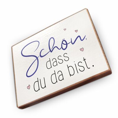 Beechwood fridge magnet - Nice that you're here