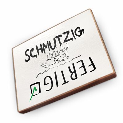 Beechwood fridge magnet - Dirty finished