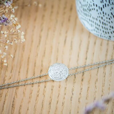 Bracciale a doppia catena Ombeline
