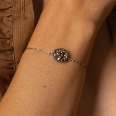 Bracelet simple chaîne Paula argenté