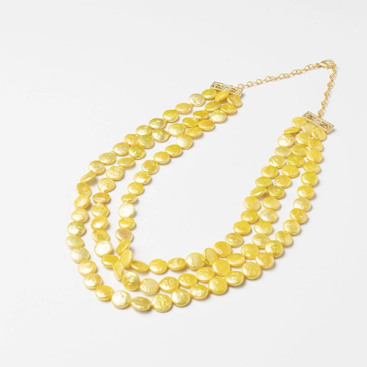 Collana tripla Taiga gialla