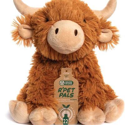 Grande (30 cm) peluche super coccoloso RPET PALS Highland Cow
