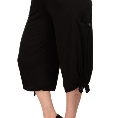 Pantacourt large noir grande taille (B78)