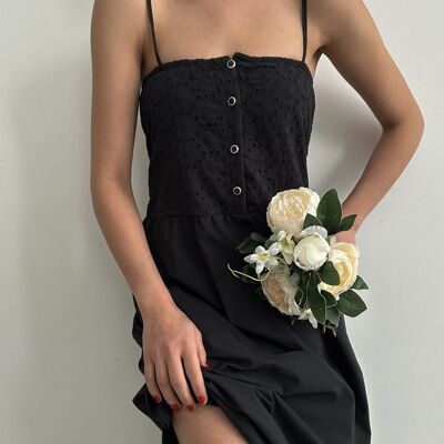 Robe à bretelles noire