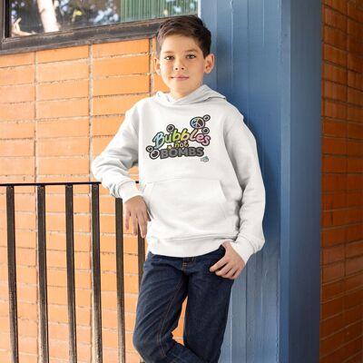 Felpa con cappuccio Kids Bubbles Not Bombs