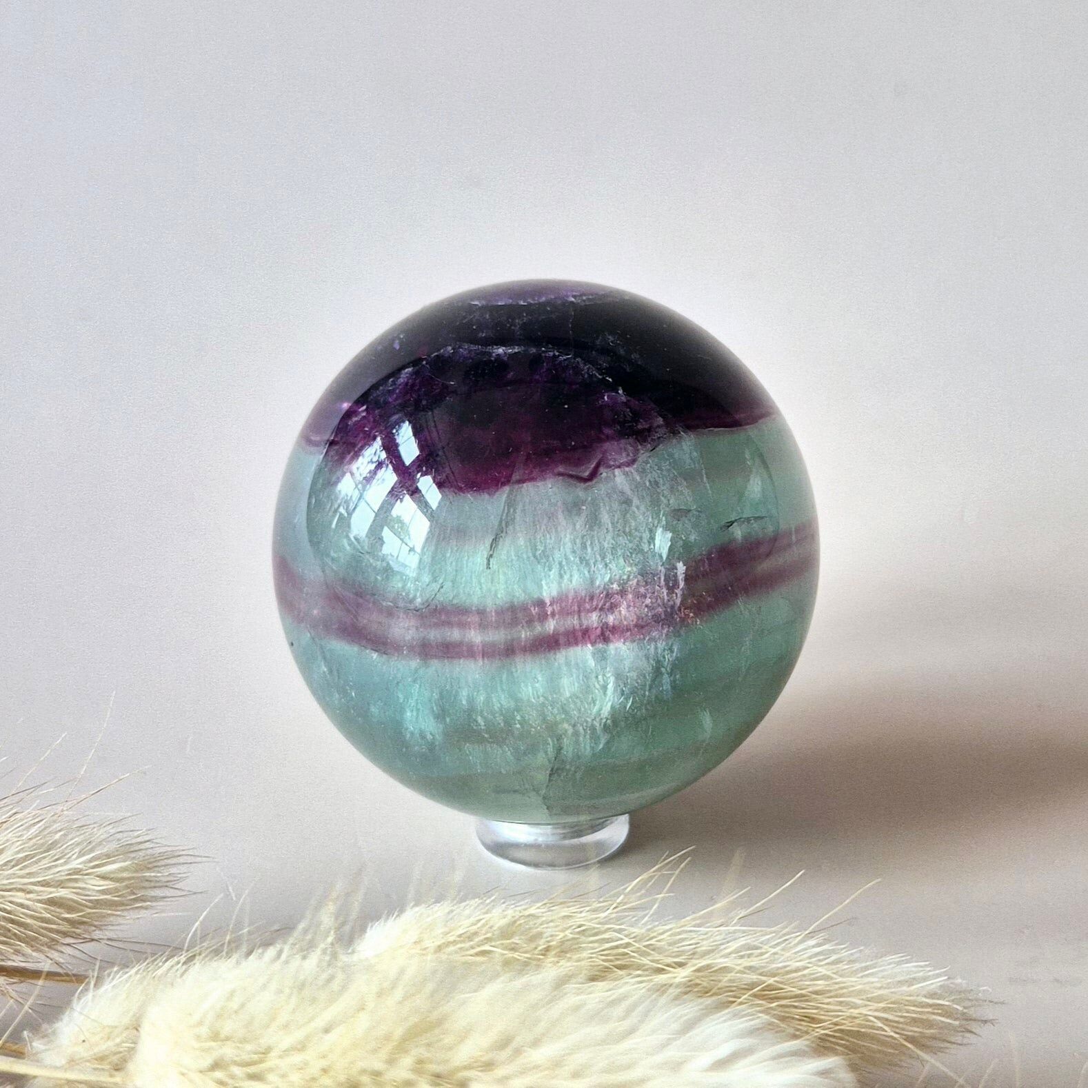 Sfera di fluorite preziosa – Arcobaleno (5 cm)