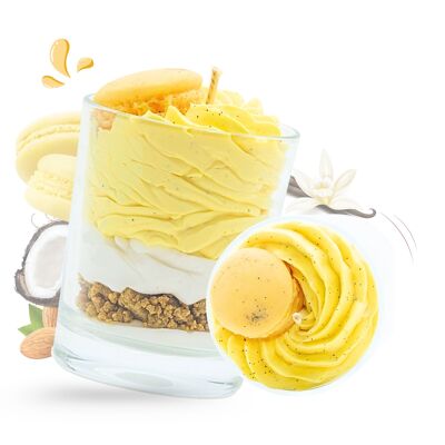 Gourmet vanilla macaron candle - Christmas