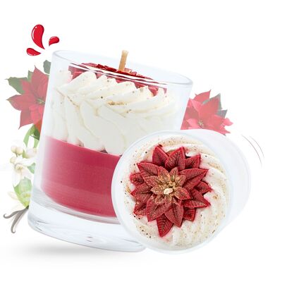 Vela de flores navideñas gourmet