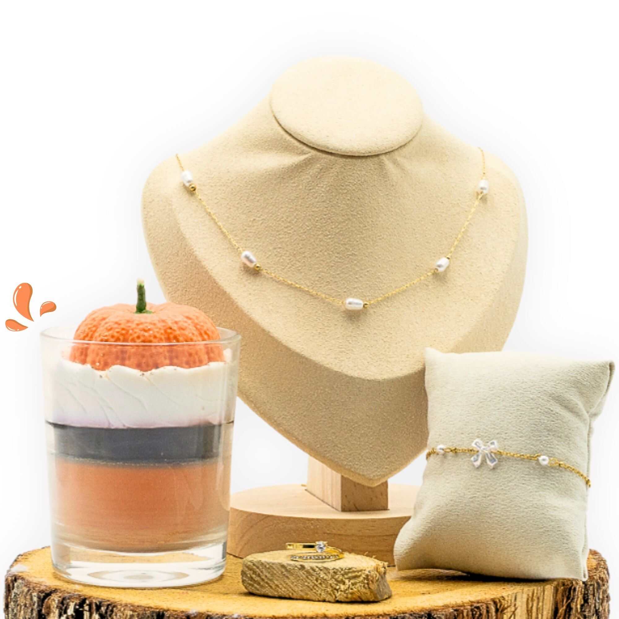 Candela gioiello gourmet alla zucca