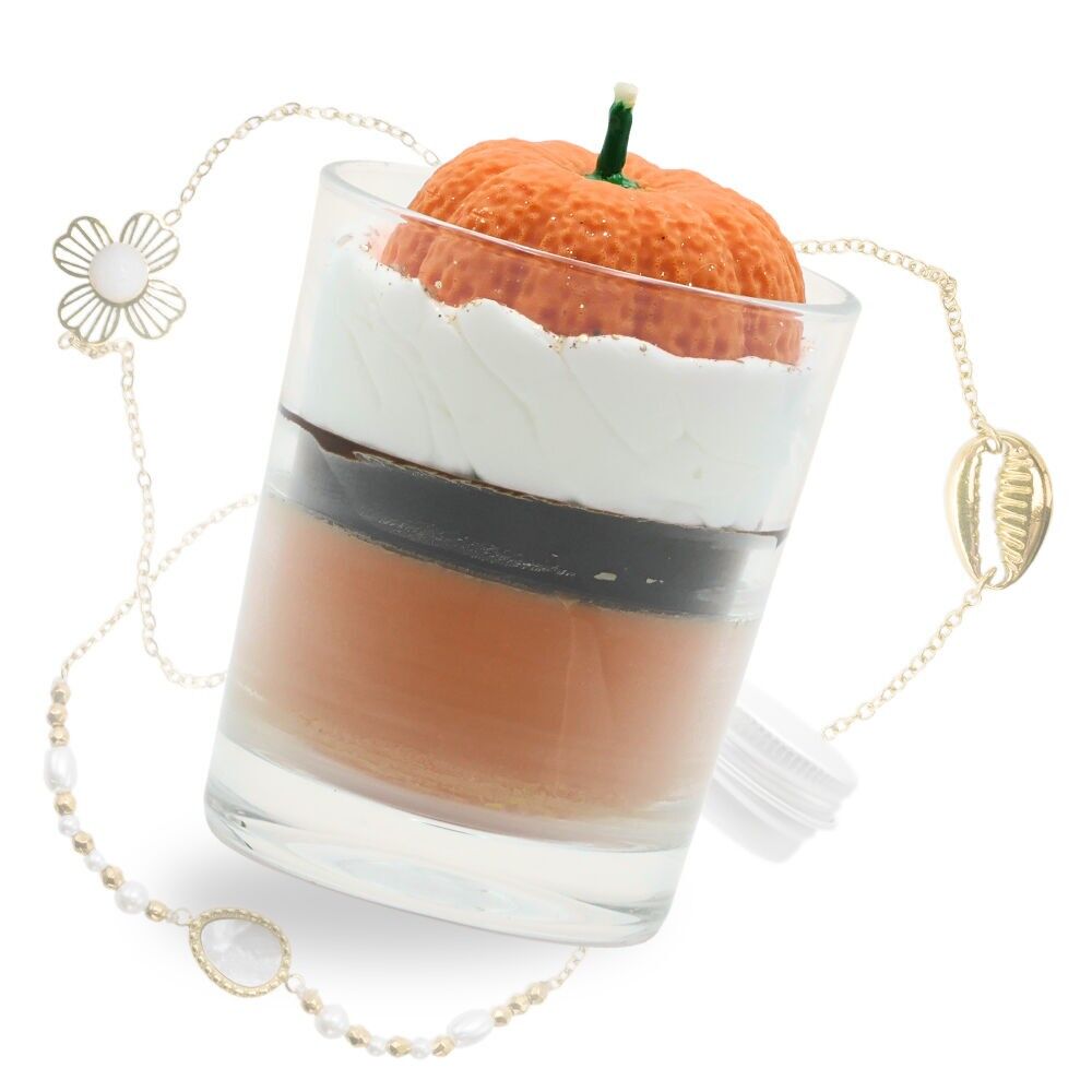 Bougie bijou citrouille