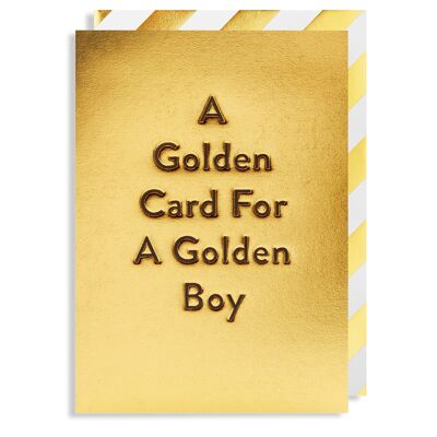 A Golden Card For A Golden Boy
