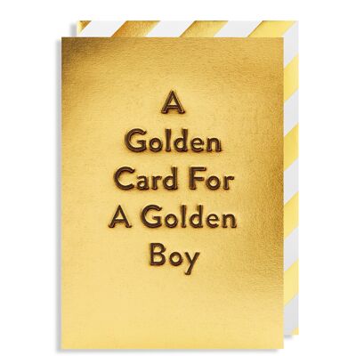 A Golden Card For A Golden Boy