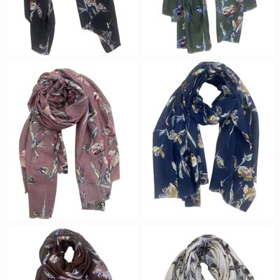 Floral winter scarf JY90187