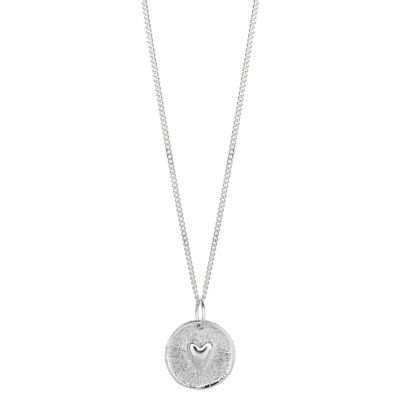 Collana con talismano del battito cardiaco in argento