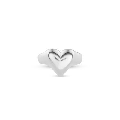 Anello battito cardiaco in argento