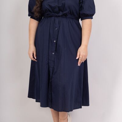GRANDE TAILLE Vestaglia chemise longue 97% cotone - PR2504GT