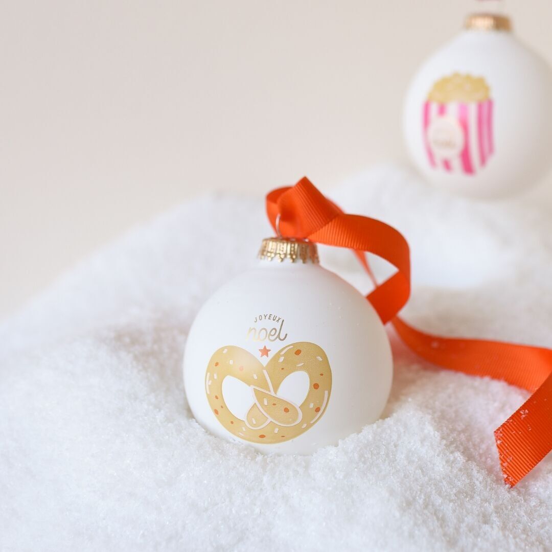 Personalized Pretzel Christmas Ball