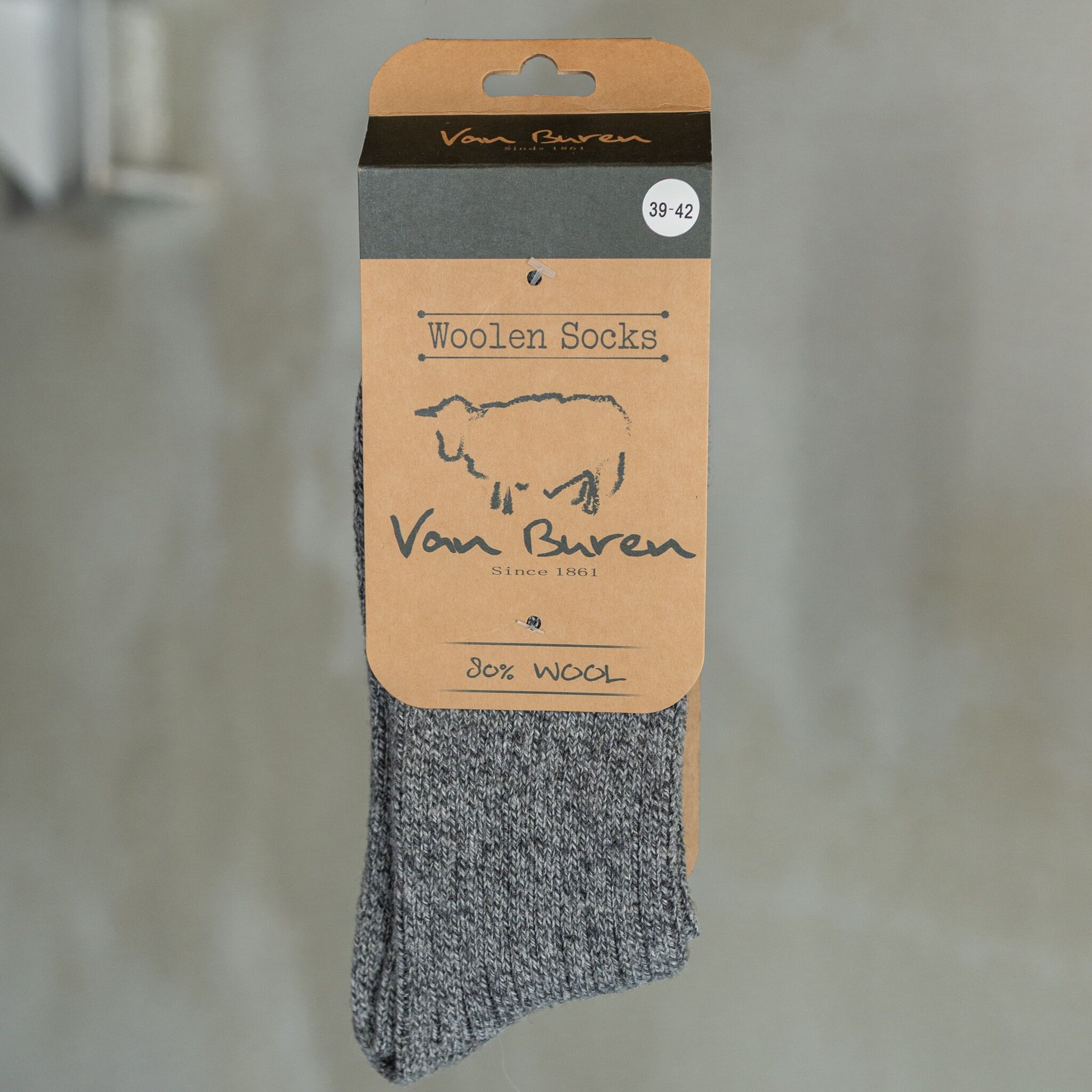 Calzini di lana antracite