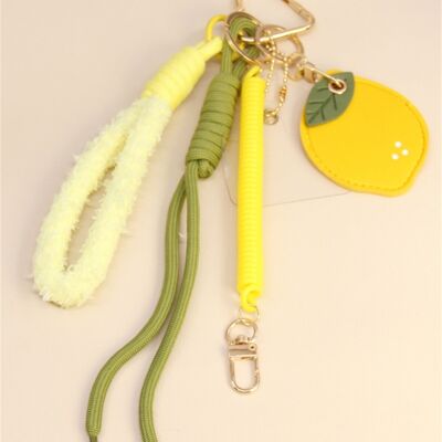 Vitamin Lemon Bag Charm – Fun Keyring & Phone Charm