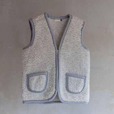 Gilet per bambini in lana Nilo Grey - 4 taglie