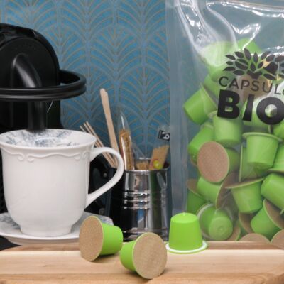 Cápsula de té verde menta a granel X50 - Cápsula de té Nespresso
