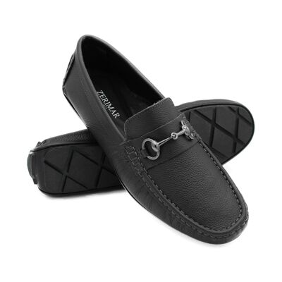 Mocassino in pelle da uomo, scarpe basse - Zerimar