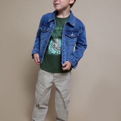 Chaqueta vaquera denim niño manga larga JBI55295