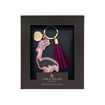 Sara Miller Savannah Keyring Ostrich