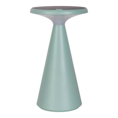 Lampada da tavolo a batteria solare "Palu" per uso interno ed esterno, in plastica verde, alta 20 cm