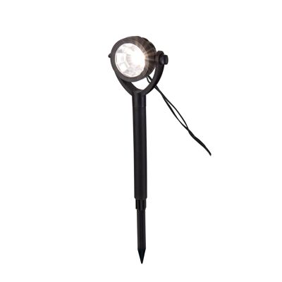 Set di picchetti solari/da terra da 6 "NOMI" ca.475 cm di lunghezza, in plastica nera, bianco caldo