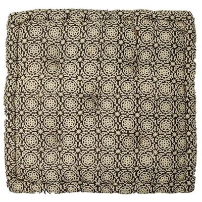 Box Cushion Evissa black 45x45x10