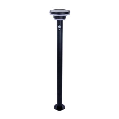 Lampada da terra solare a LED "NORA" con picchetto da terra, per esterni, picchetto da terra in metallo e plastica nera, con LED integrato