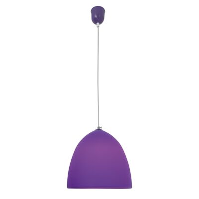 Silicone pendant light "CATINUS" Ø 25cm, made of purple silicone, E27