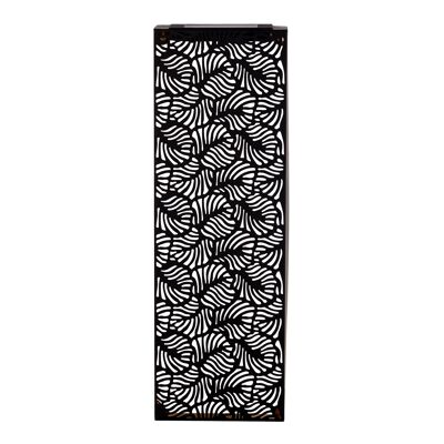 Luce solare/decorativa "IMA" in metallo nero, bianco caldo, con sensore crepuscolare, alta circa 61,7 cm, per uso esterno