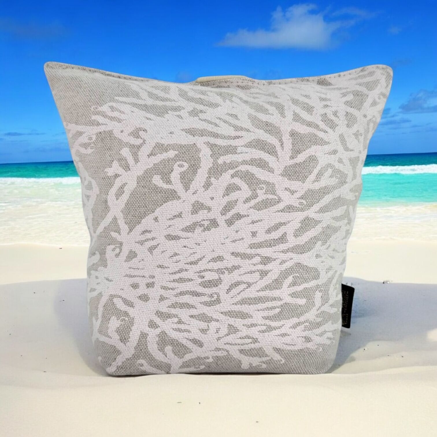 Sacchetto fermaporta, "Caledonia" bianco