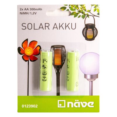 2 pcs.AA 300mAh batteries