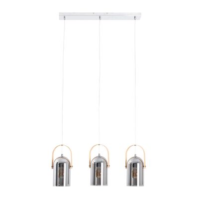Lámpara colgante triple "VIDRIO" l: 58cm