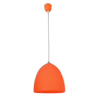 Silicone pendant light "CATINUS" Ø 25cm, made of orange silicone, E27