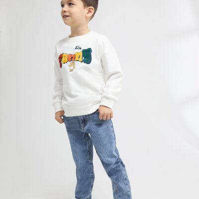 Felpa in spugna da bambino con maniche lunghe JBI65223