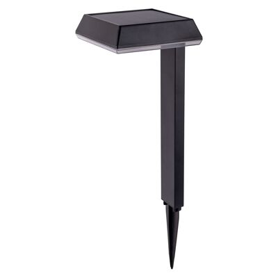 Picchetto solare decorativo "SIGI", altezza 79 cm, plastica, nero, LED integrati, bianco caldo