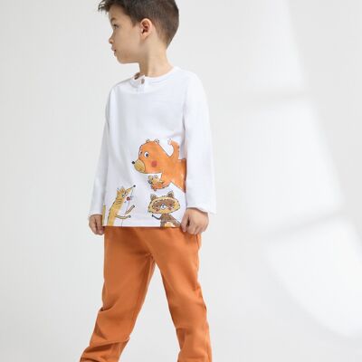 JBI65230 T-shirt a maniche lunghe da bambino