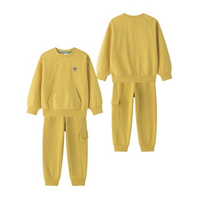 Set giacca con cappuccio e pantaloni lunghi in peluche JBI65233