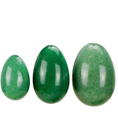 Undrilled Green Aventurine Yoni Eggs